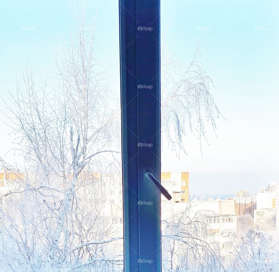 View from the closed window