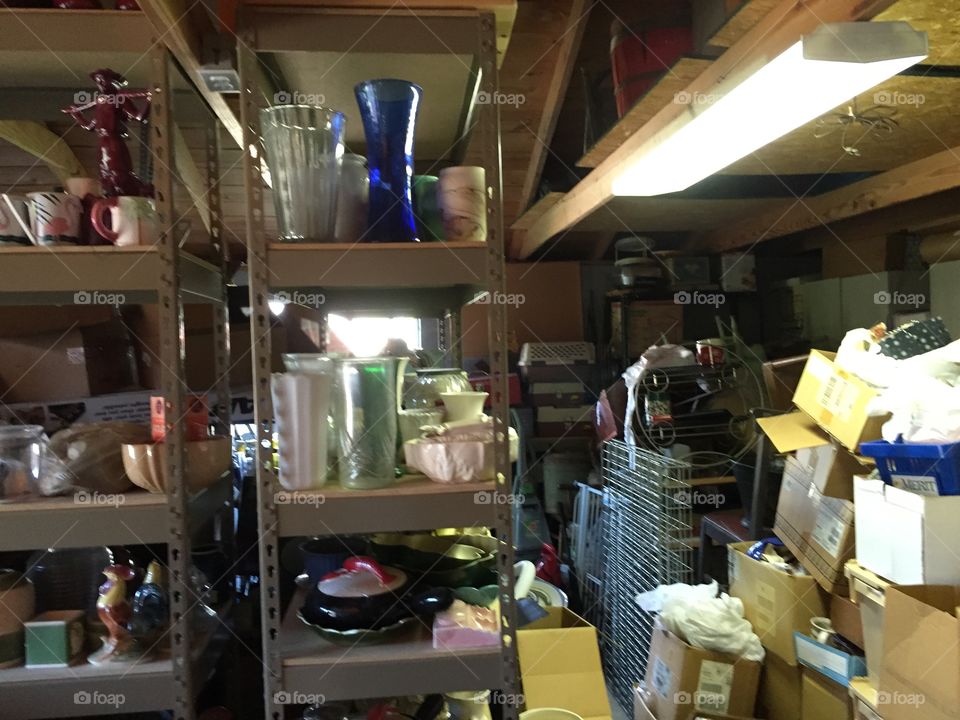 Garage of junk