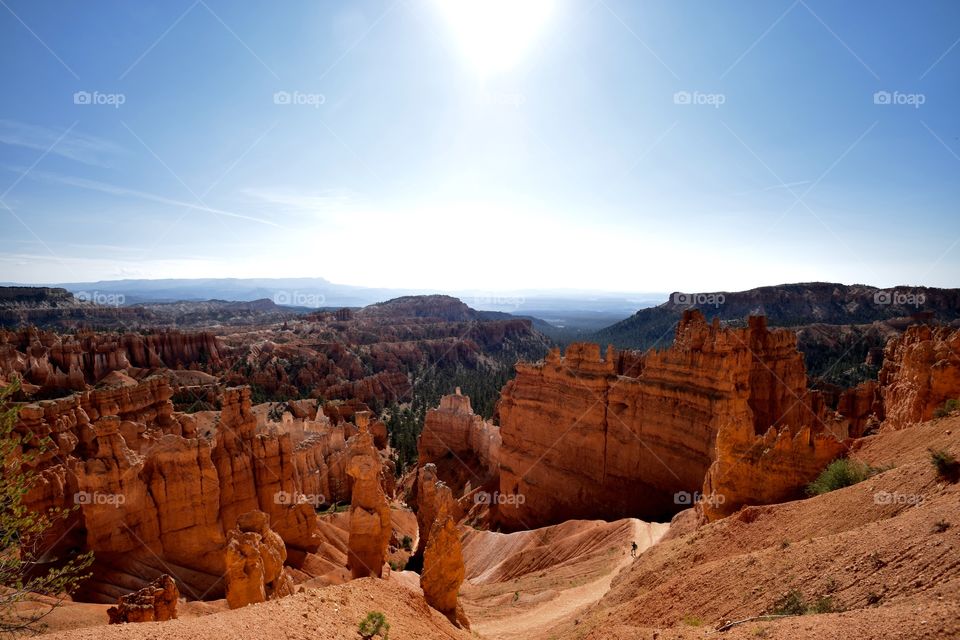 walking down bryce canyon