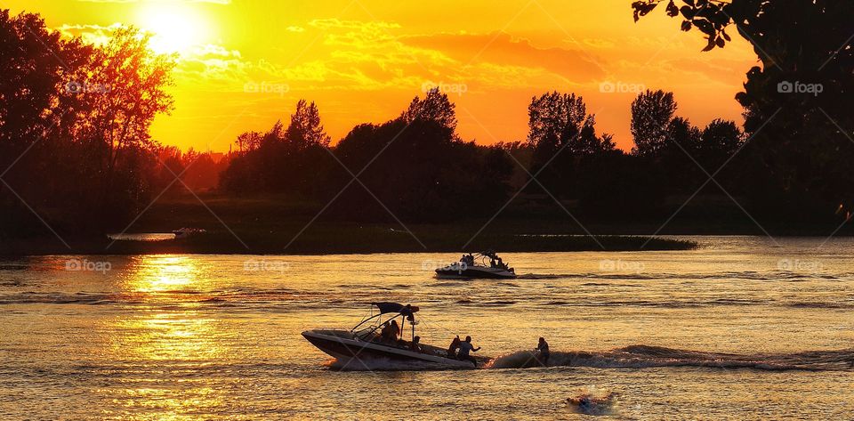 Having fun on the St Lawrence River