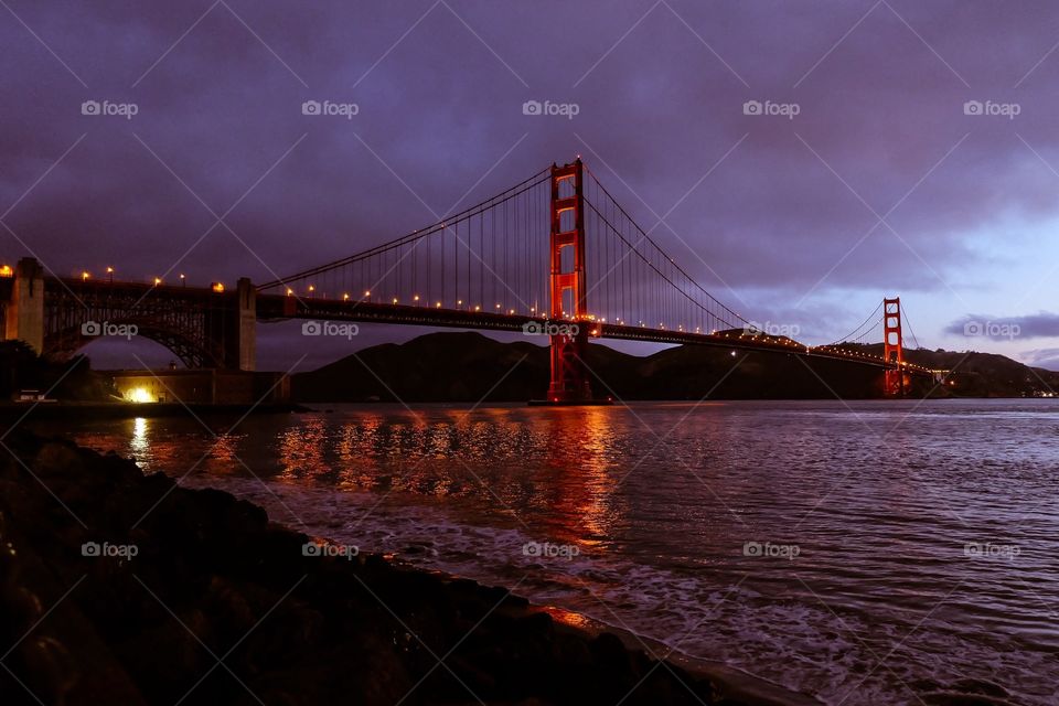 Bridge, Suspension Bridge, Water, Sunset, River