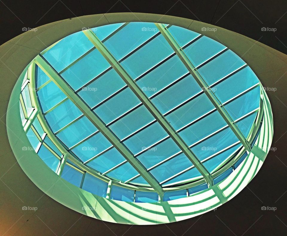 Looking up at the skylights. Looking up at the skylights.