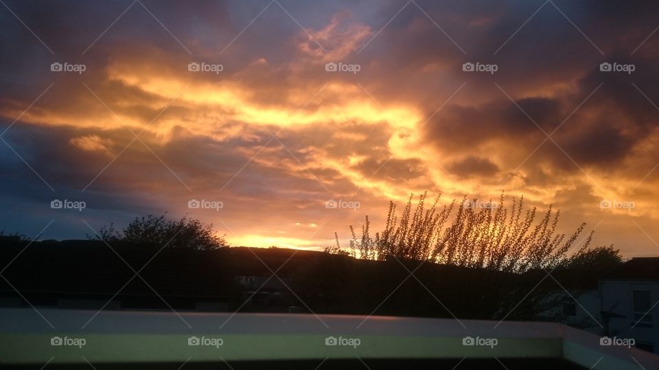 Sky in Jedburgh after sunset on May 1st 2019