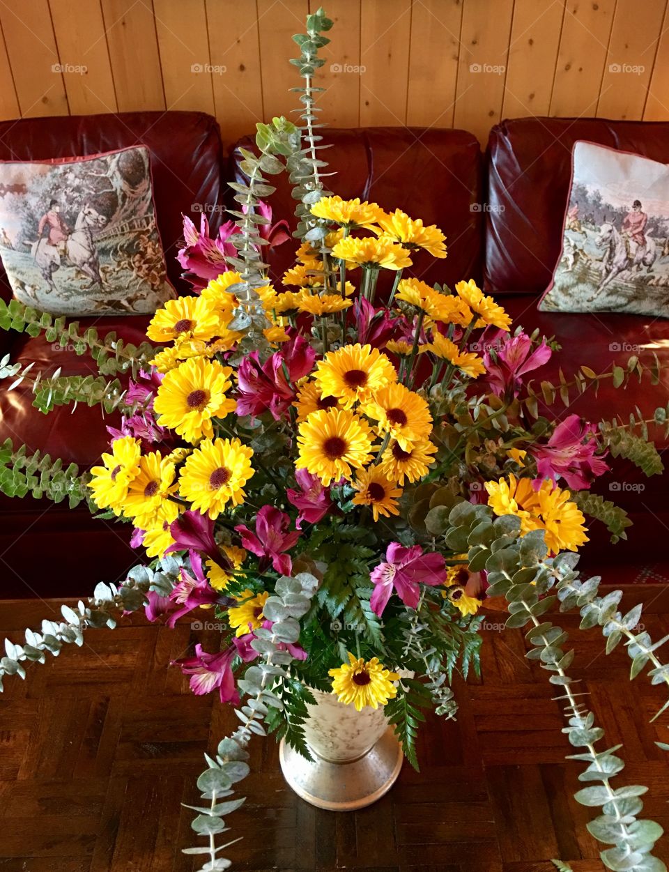 Beautiful Yellow and Mauve Bouquet 
