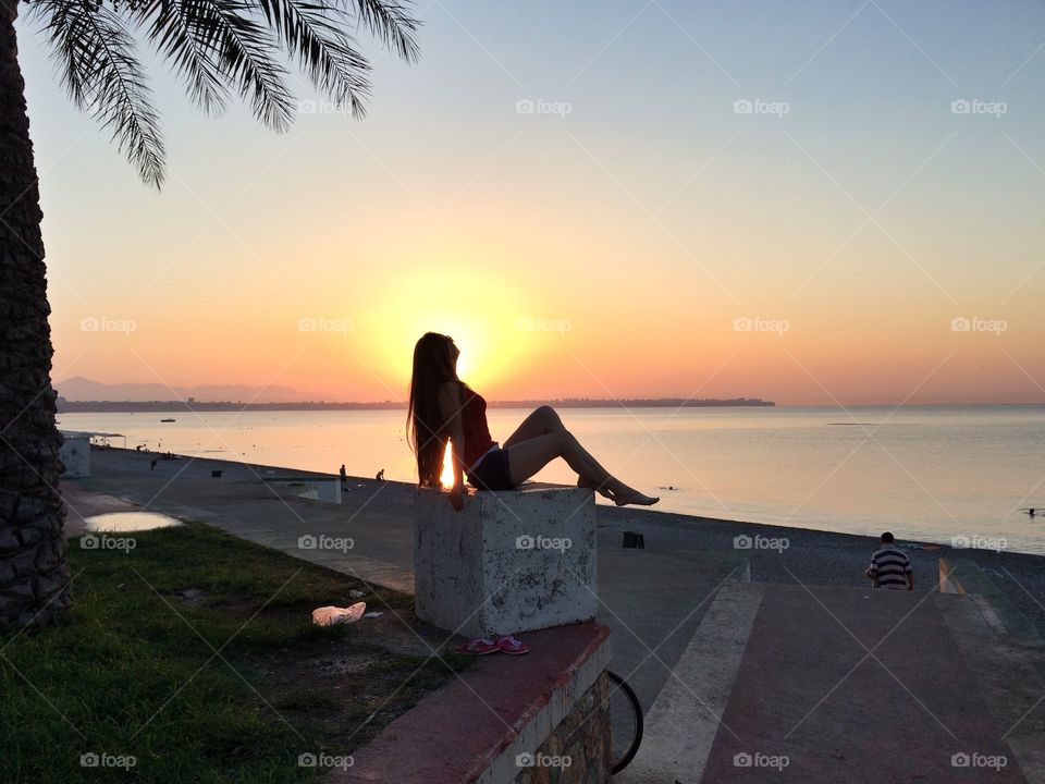 Beach, Sunset, Water, Ocean, Sea