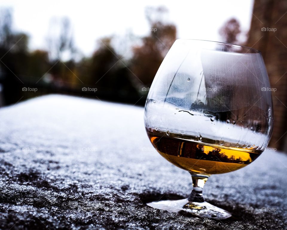 Cognac on ice