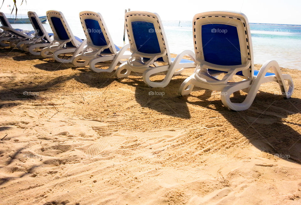 Beach chair backs waiting for me