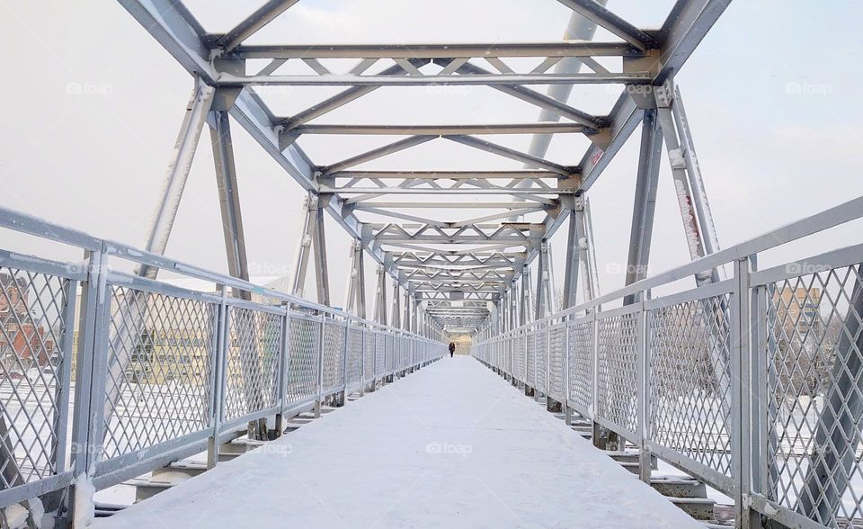 Metal bridge🌉 Winter ❄️