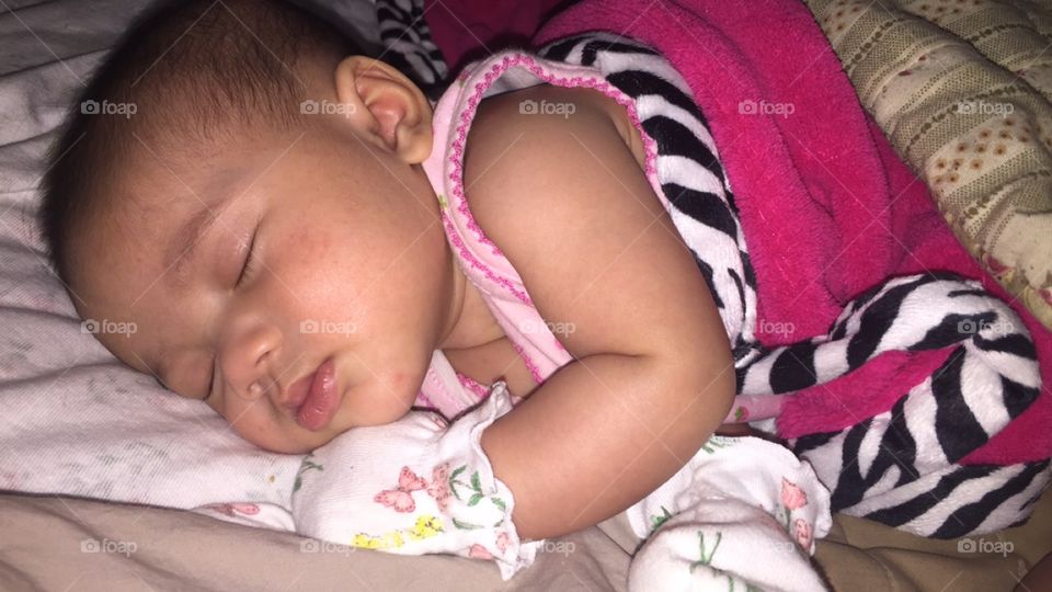 Nap time. My daughter sleeping. 