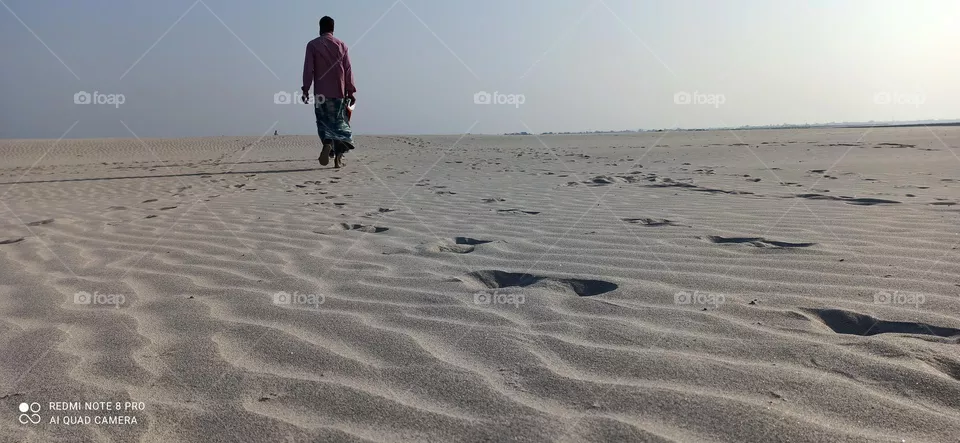 The man in sands