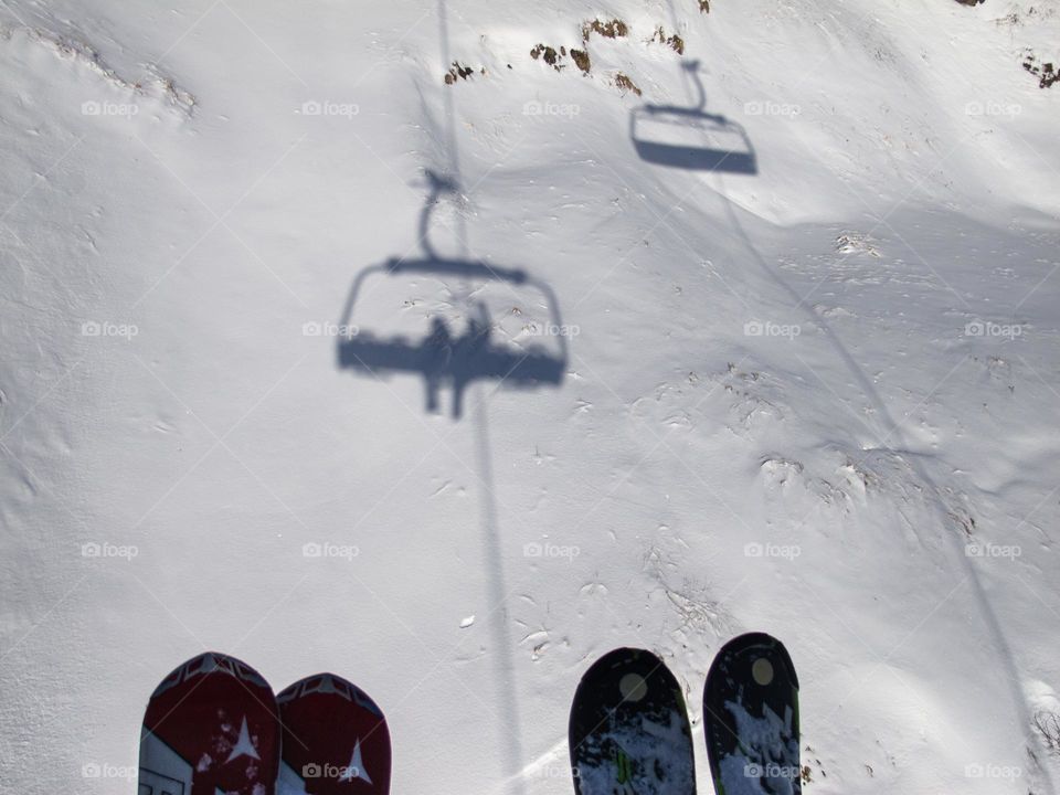 Shadow on the snow 