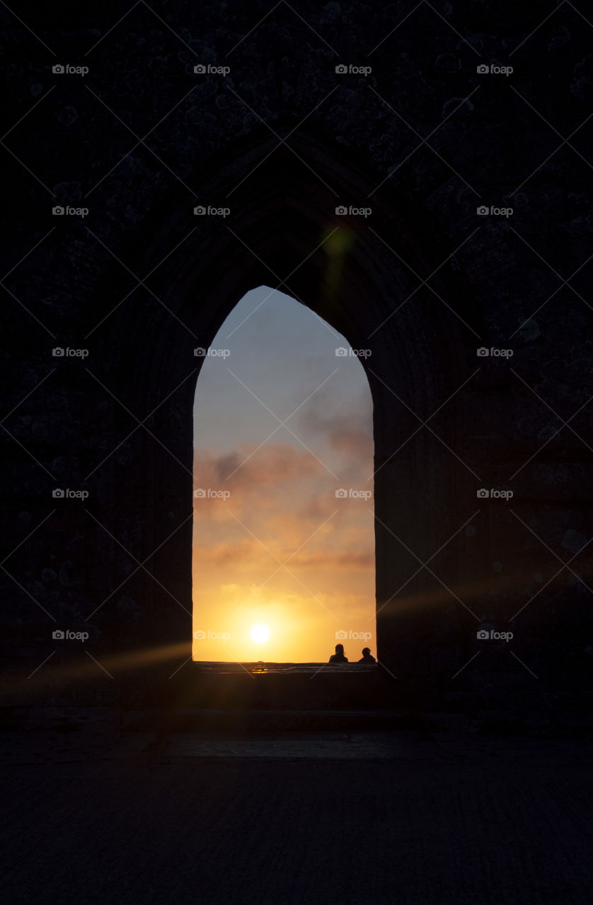 Sunrise at Glastonbury Tor 