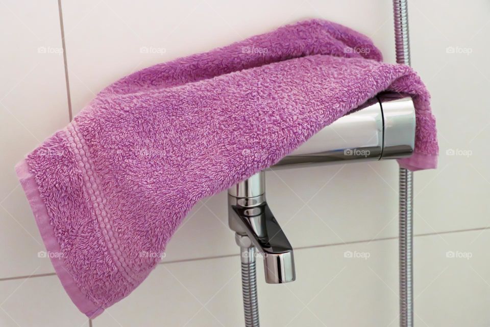 Purple towel