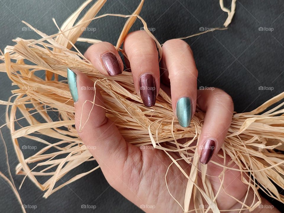 Woman hand witn beautiful nails