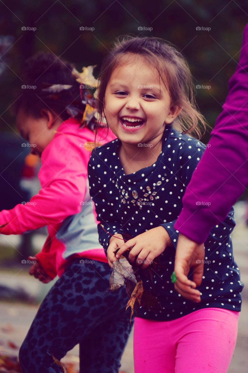 Portrait of a happy little girl