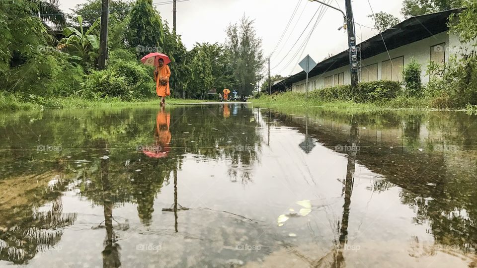 Water flood in south of Thailand