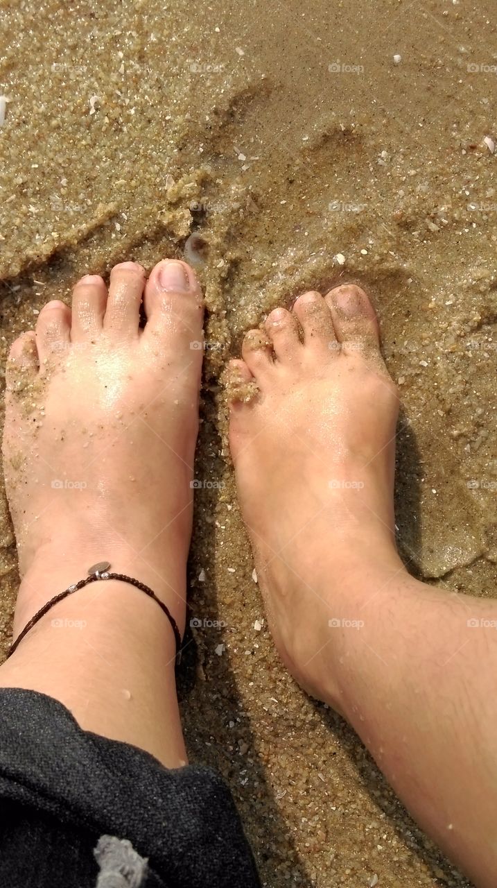 feet. beach
