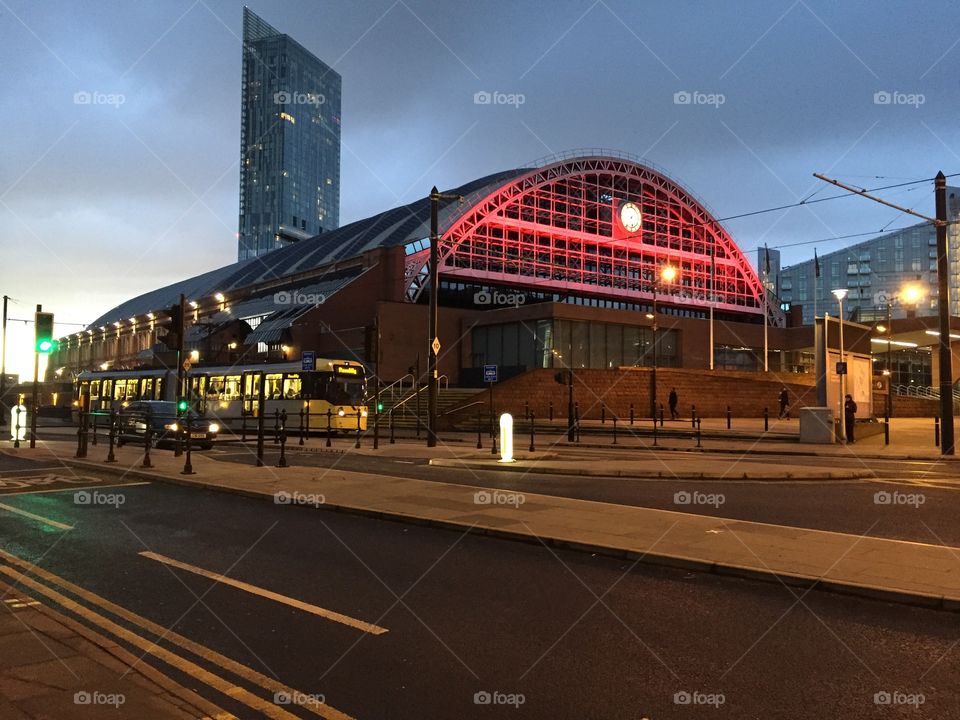 Red station  in Manchester 