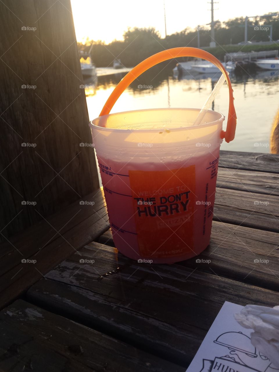 Drinks in the sunset