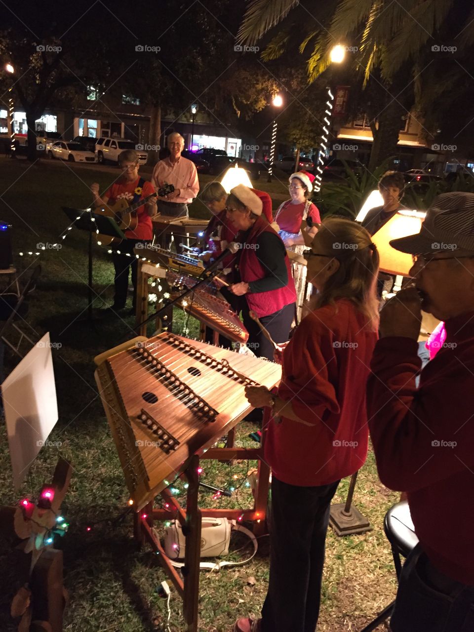 Christmas music in the park
