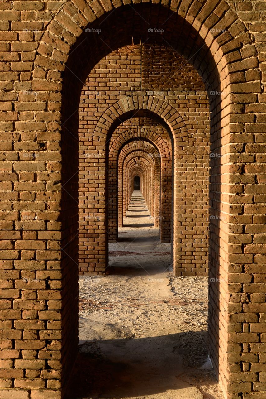 Archways of fort jefferson