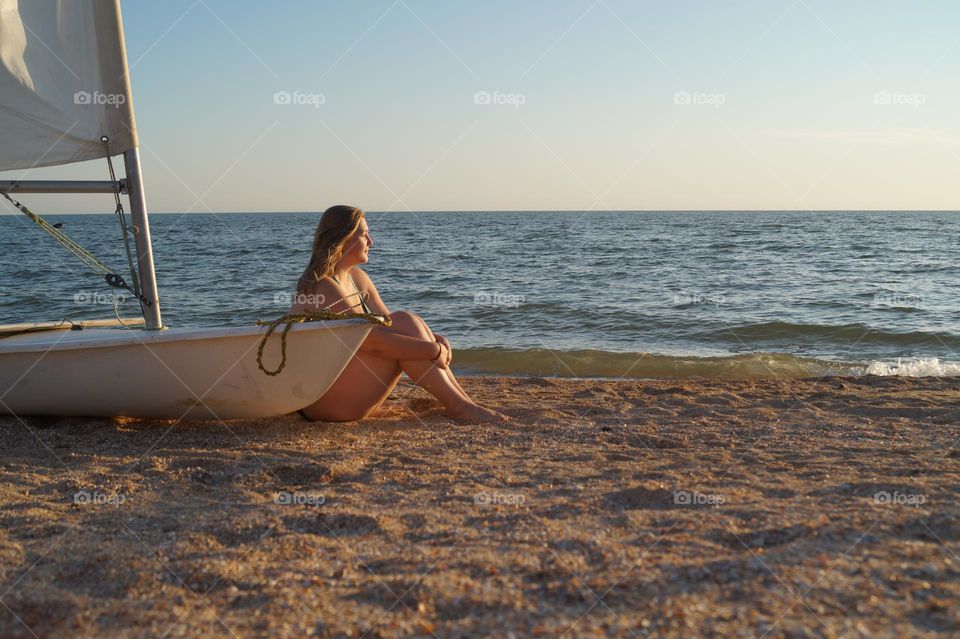 girl on the beach