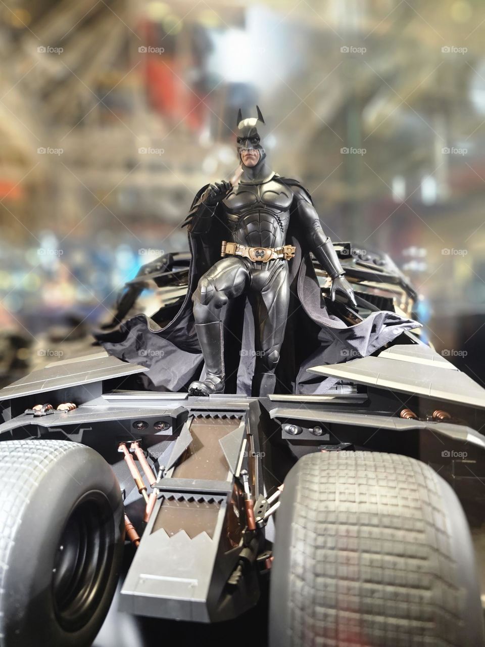 Batman and Batmobile action figure