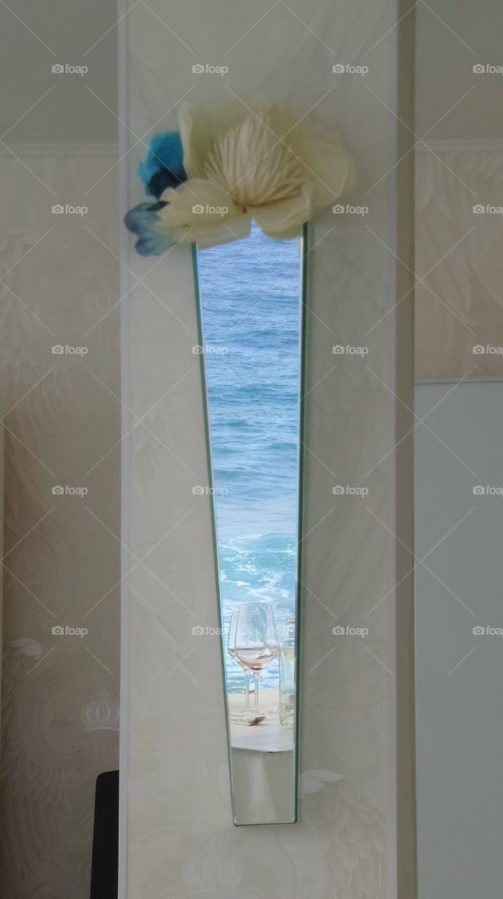 mirror ocean reflection