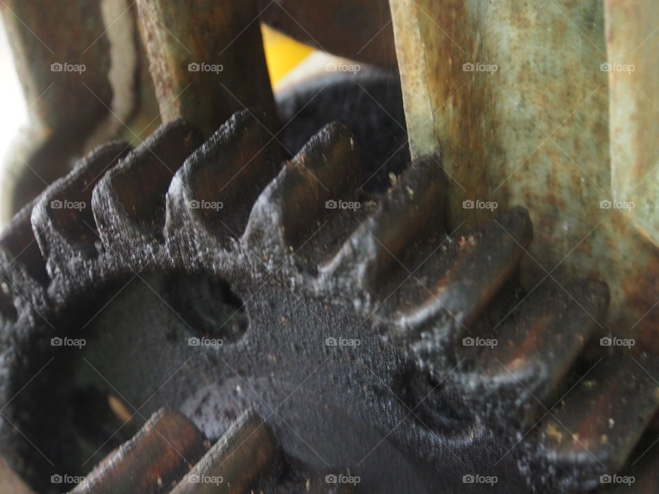 Detail of gear, close up