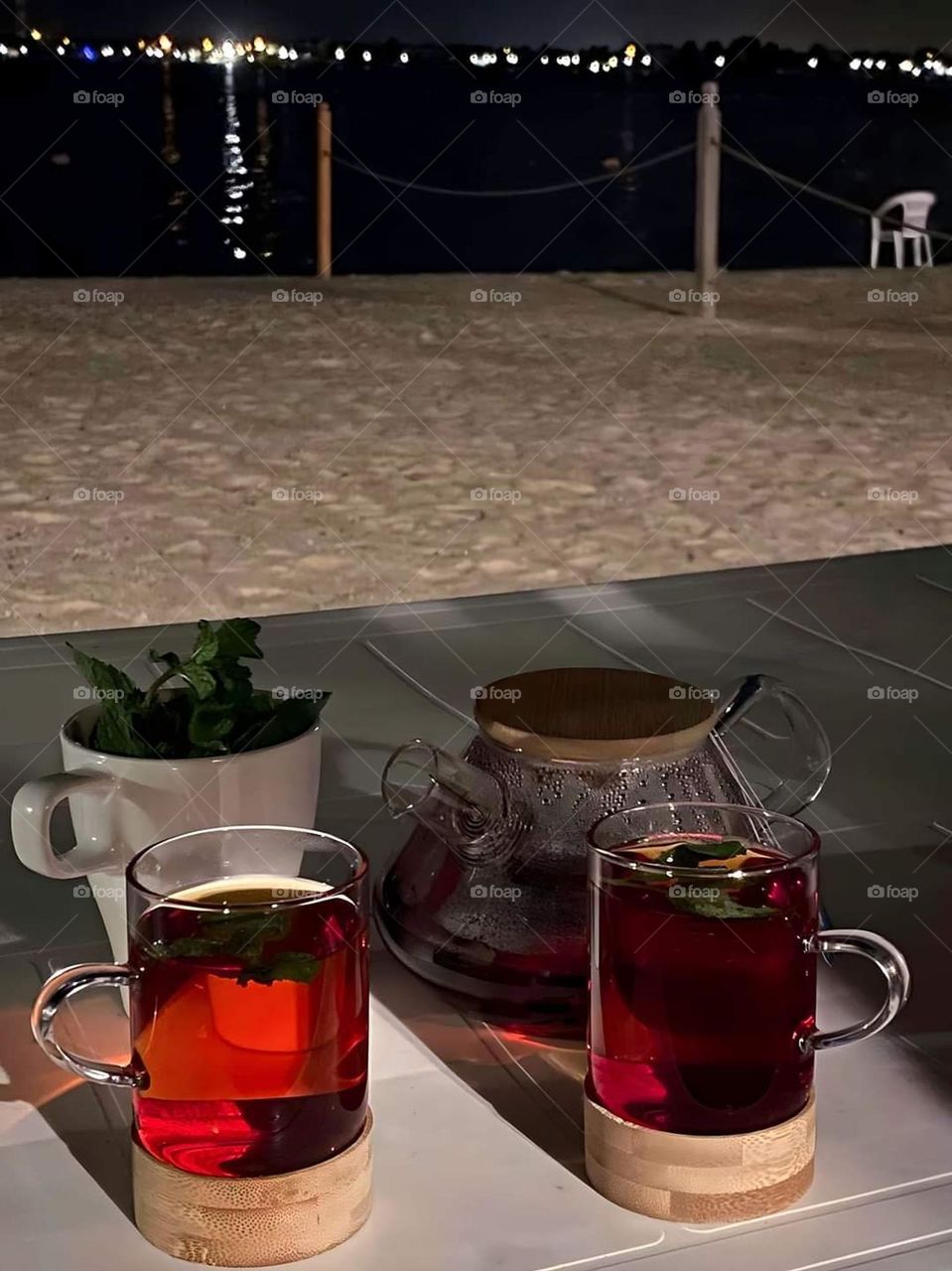 A cup of tea with the sea