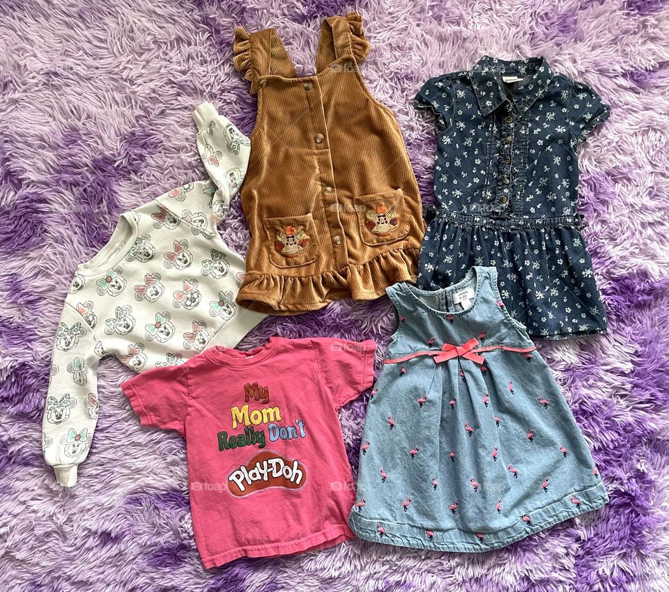 Toddler girl clothes, laying out clothes for a toddler, little girls dresses, cute toddler clothes 