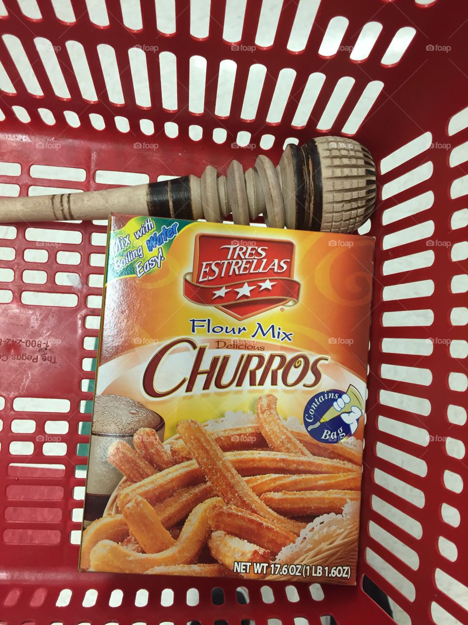 Churro mix and hot chocolate. 