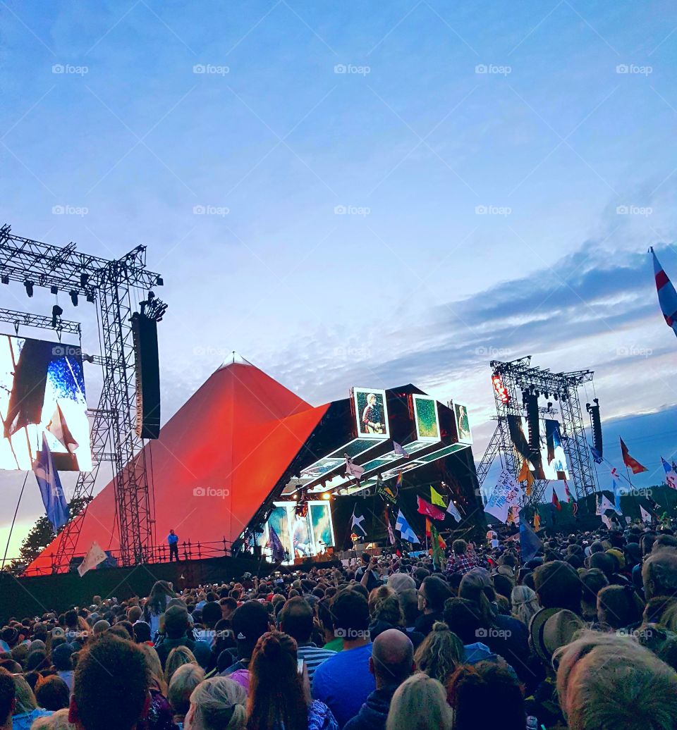 Pyramid Stage at Glastonbury Festival 2017