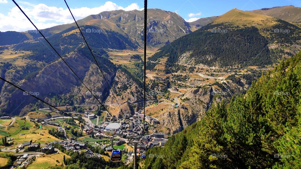View from the cableway.