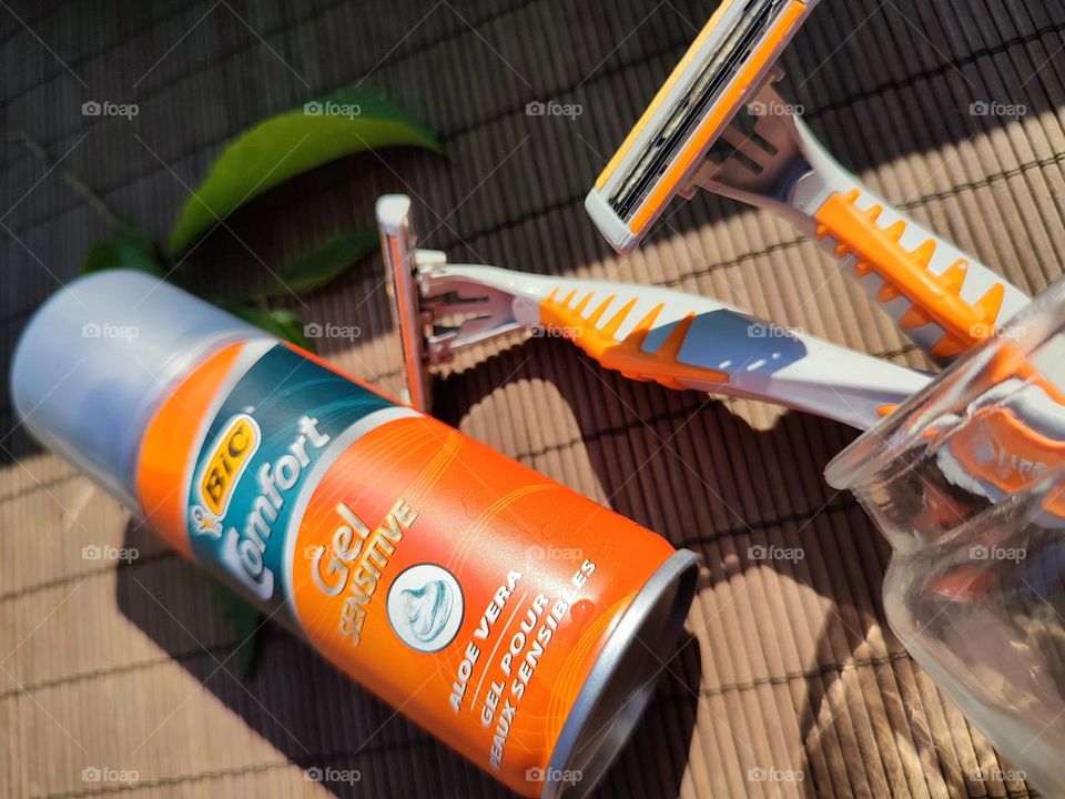 Shaving cream and razors