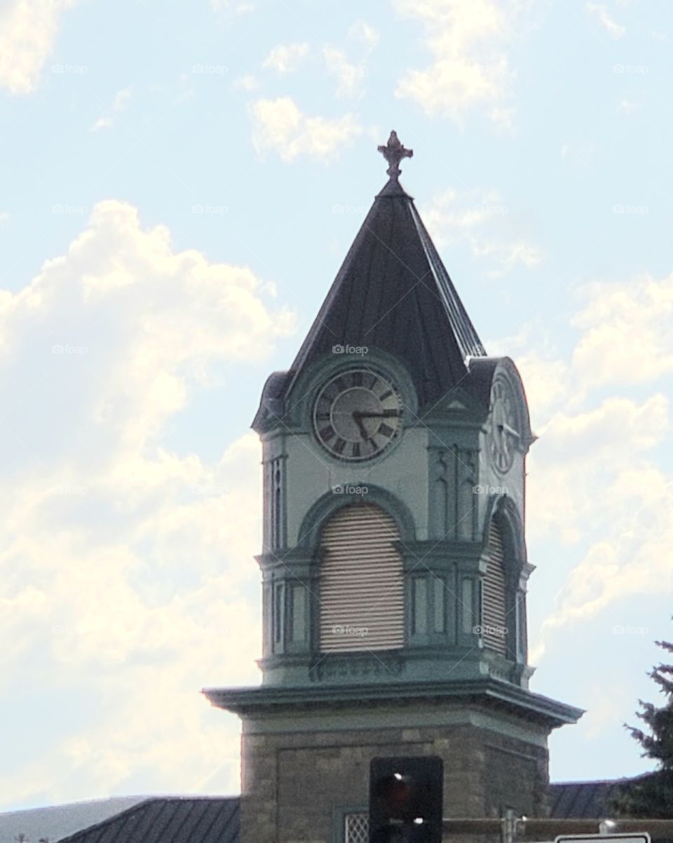 old tower clock