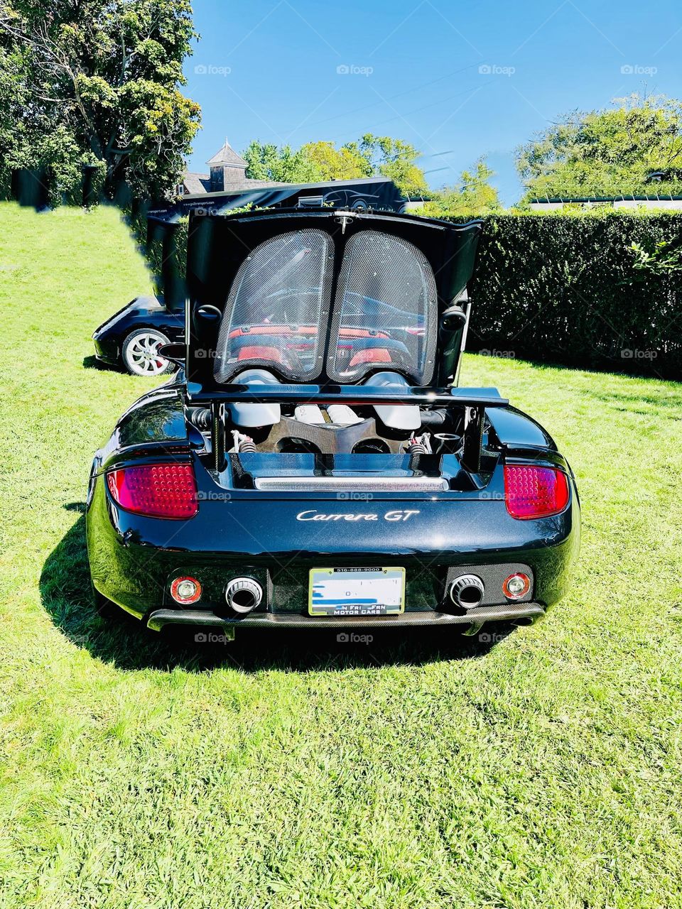 A display of the power behind the super car. It’s engine 