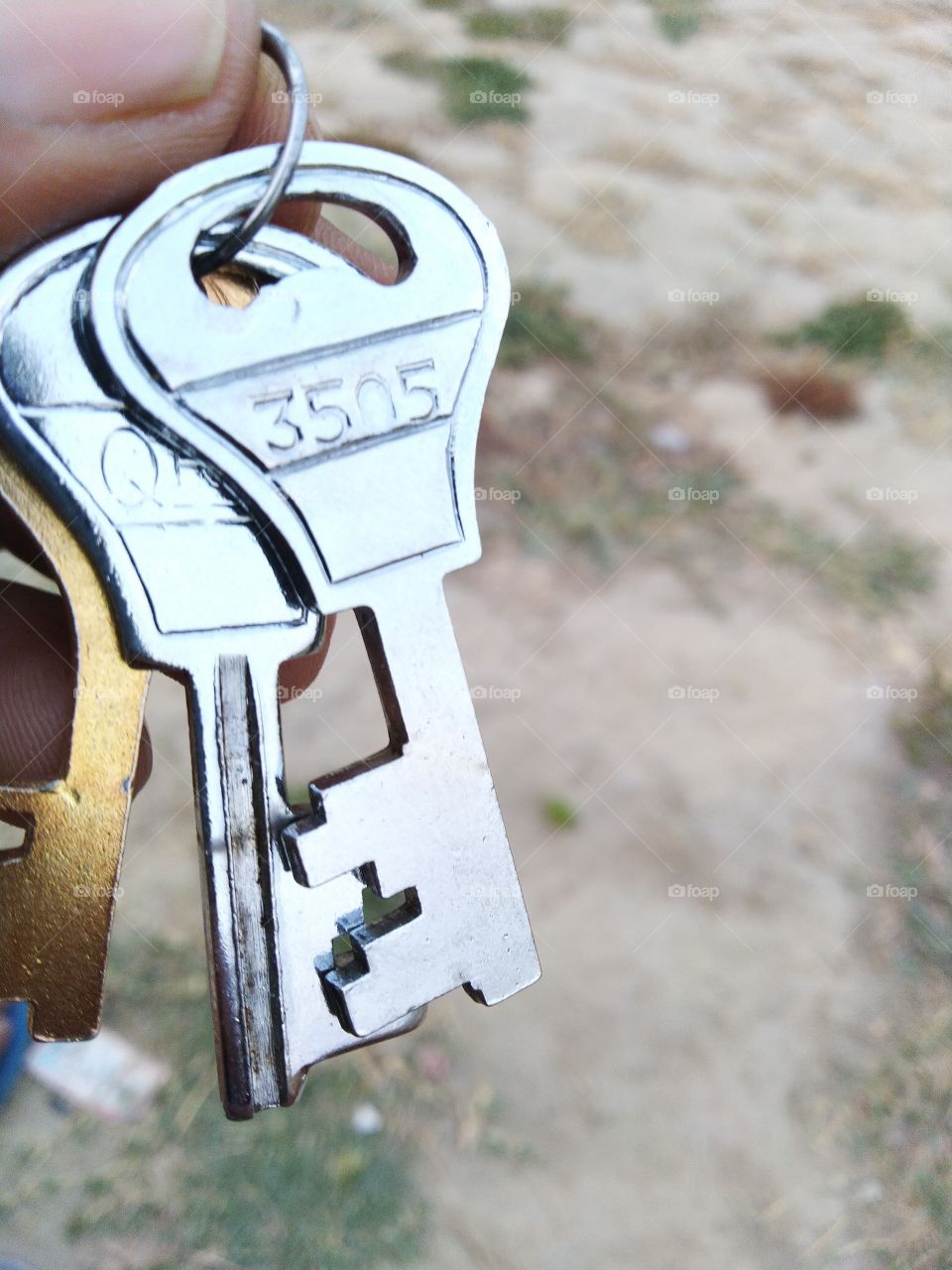 golden silver keys lock security metal