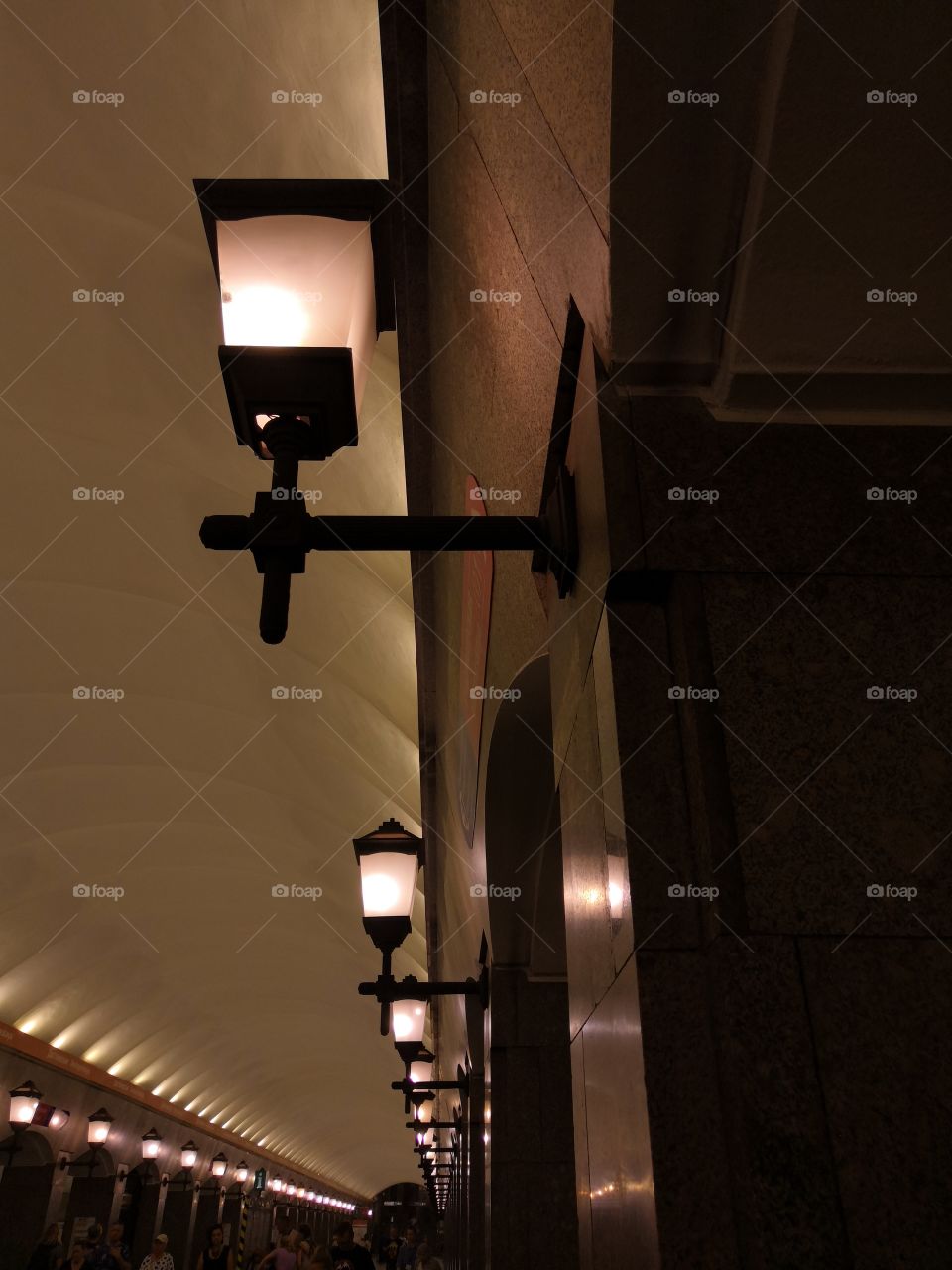 Lamps in the subway