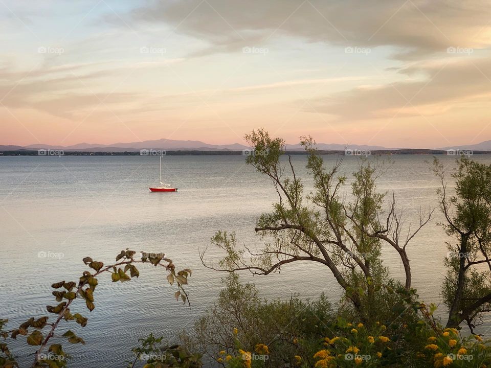 Sunset on Lake Champlain 