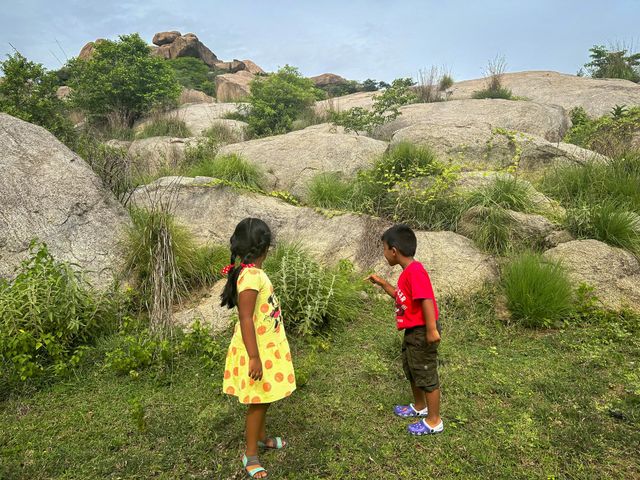 On a vacation to near by hill 