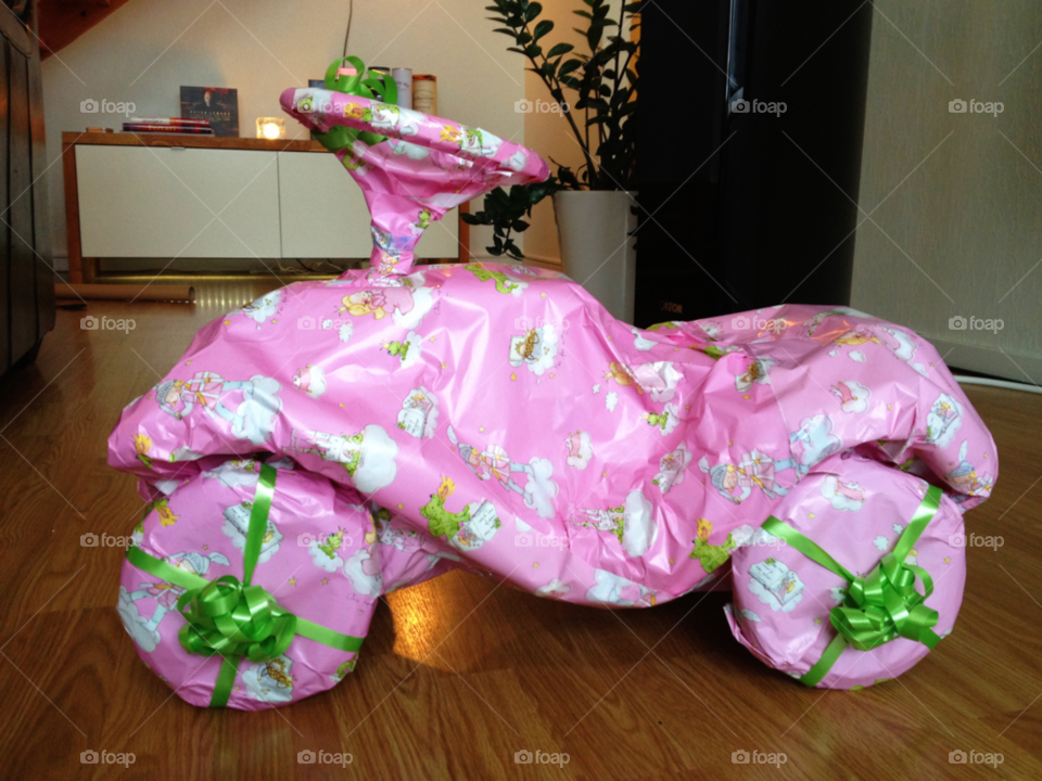 pink christmas toy gift by a.bondesson