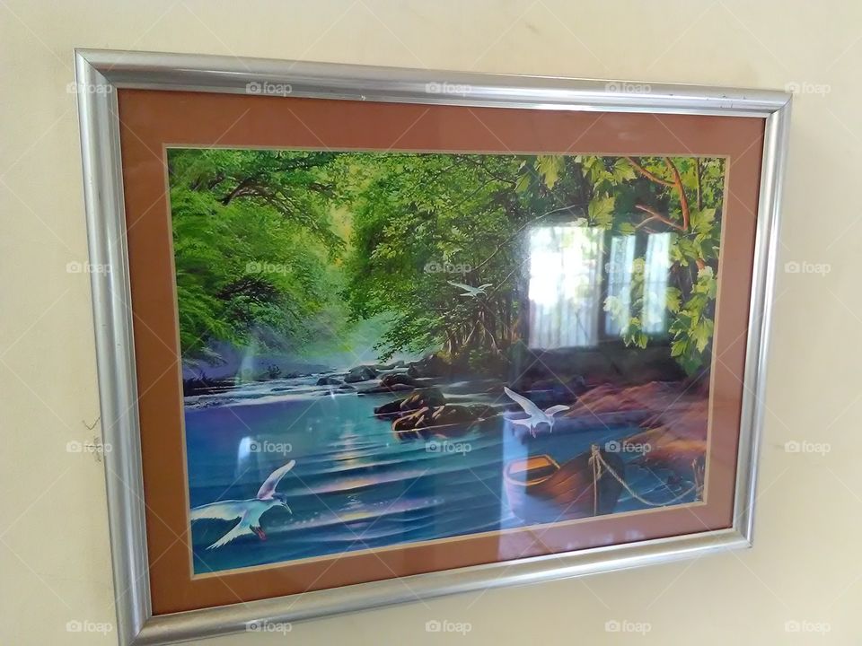 Wall picture frame of nature