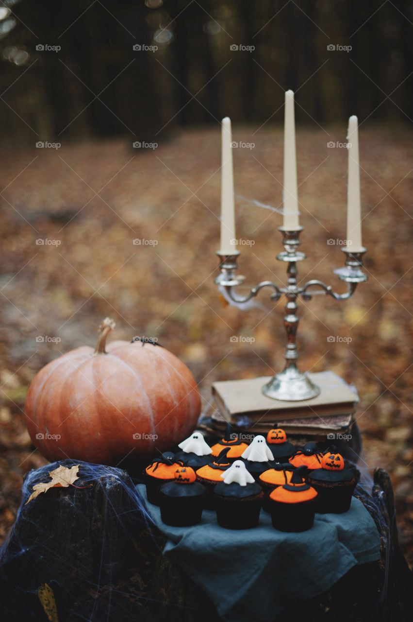 forest, night, holiday, decorations, snacks, fall, orange, black, mystery, Halloween, dark, glowing, candy, flashlight, ginger, fun, cute, fog, gloomy, burning, candle, flame, Jack, face, smile, autumn, symbol, skeleton, dark, above, scary, good, funny, background, lonely, sadness, darkness, magic, event, bat, Ghost, concept, trick, emblem, Phantom, pumpkin face, pumpkin, October, September, werewolf, mage, terrible, grim, supernatural, treat, trick or treat, horrible, wizard, Jack-lantern