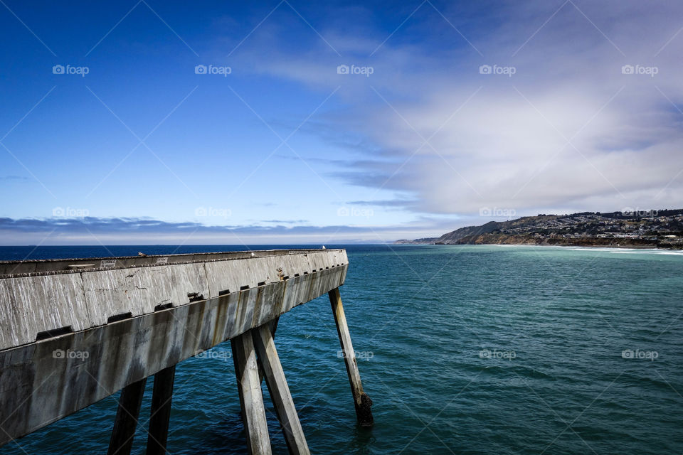 Pier in sea