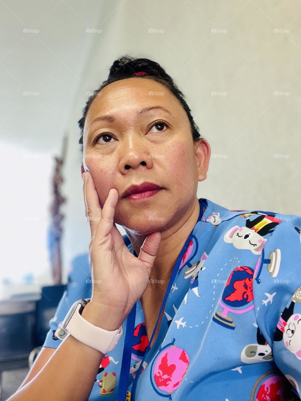 Your mind is full when you work every day, always think positive to survive at the end of the day. 