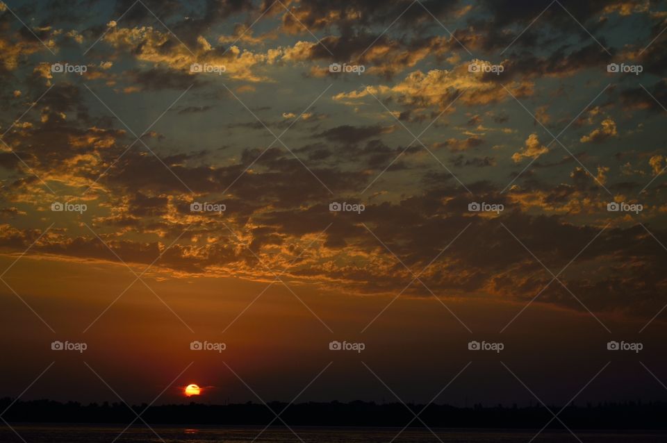 beautiful summer sunset