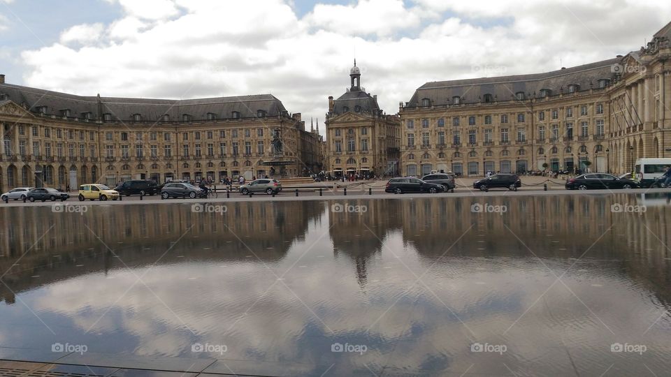 Building, city,water,reflection