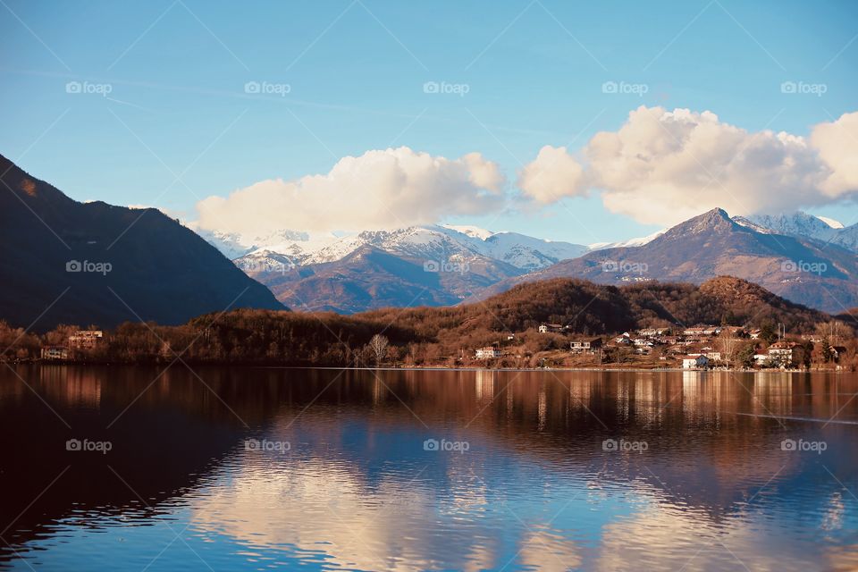 Clouds Reflection in lake 