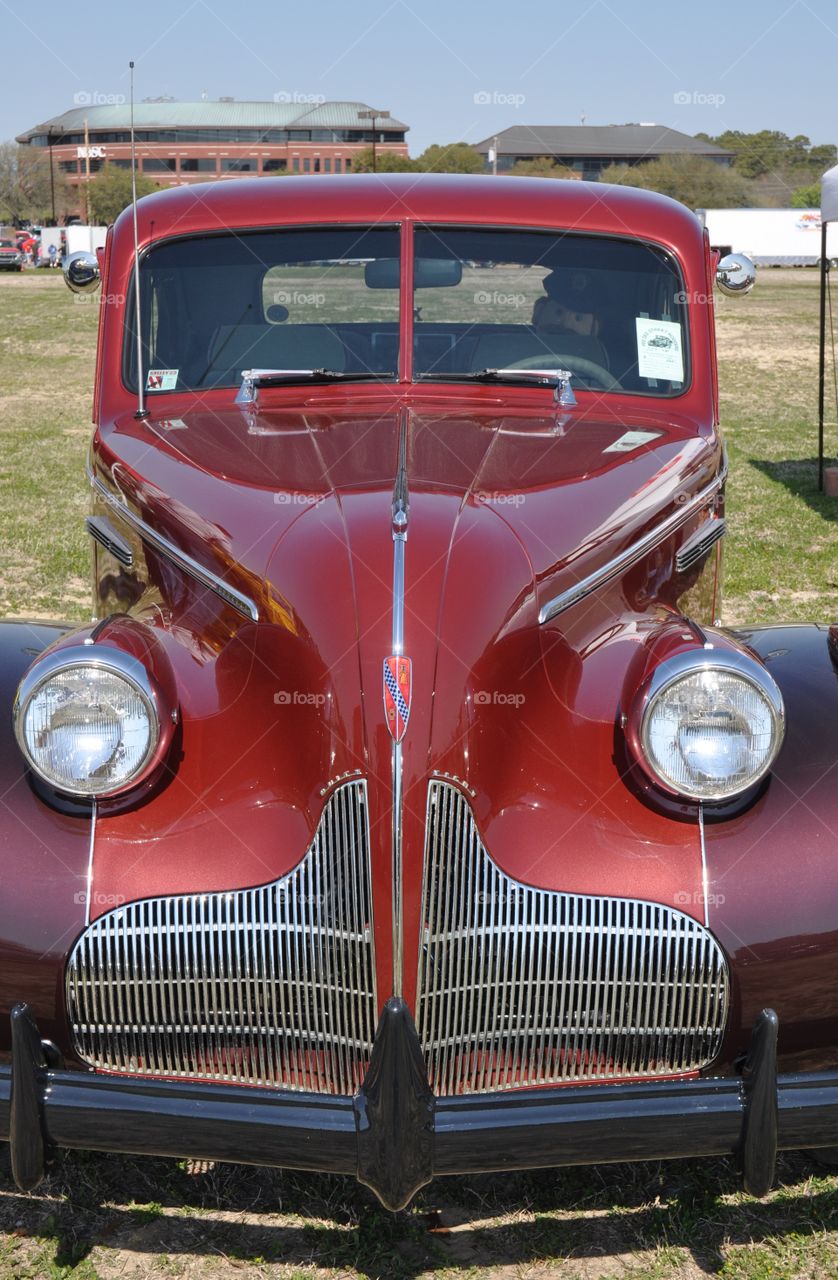 Vintage restored automobile. 